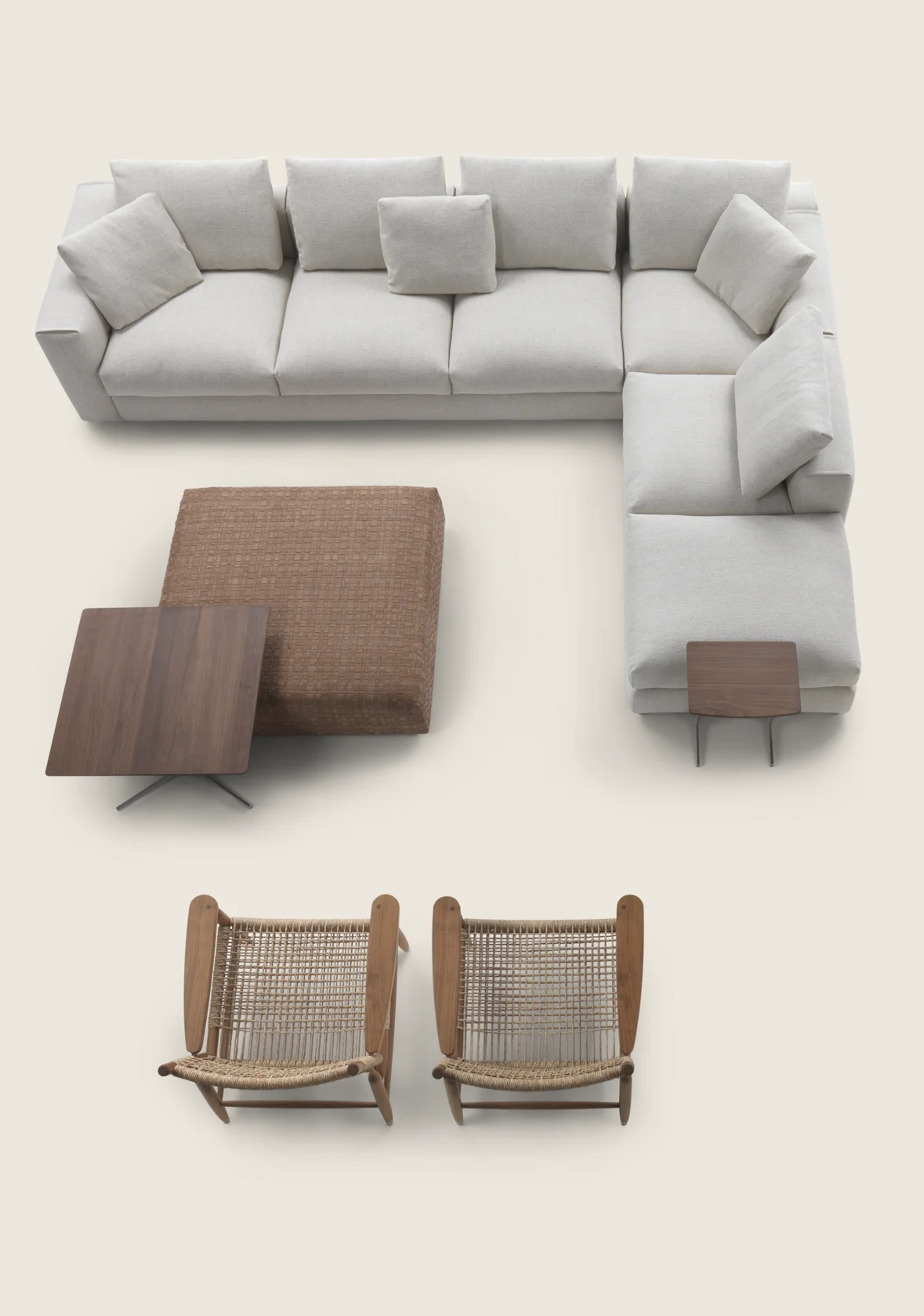 ASOLO Sectional sofas Design Made in Italy Flexform