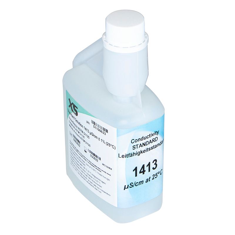 51100633 XS Basic EC 1413  µS/cm /25°C, 500 ml bottle autocal Verification Solution 