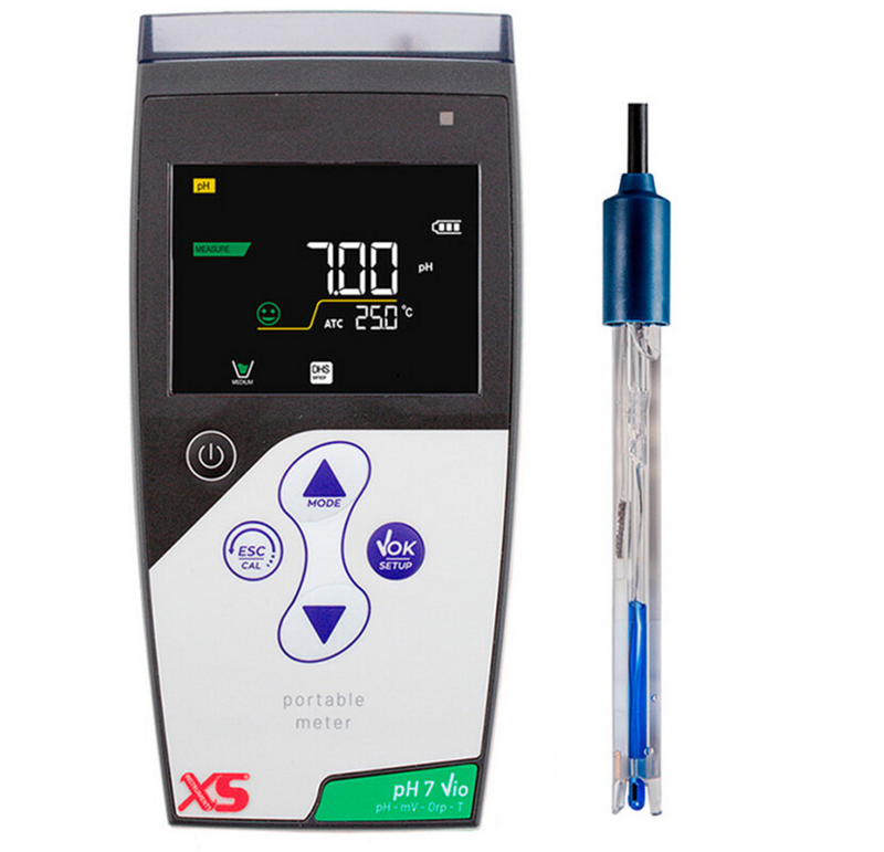 50110012 XS pH 7 Vio Portable pH Meter - Electrode 201 T 