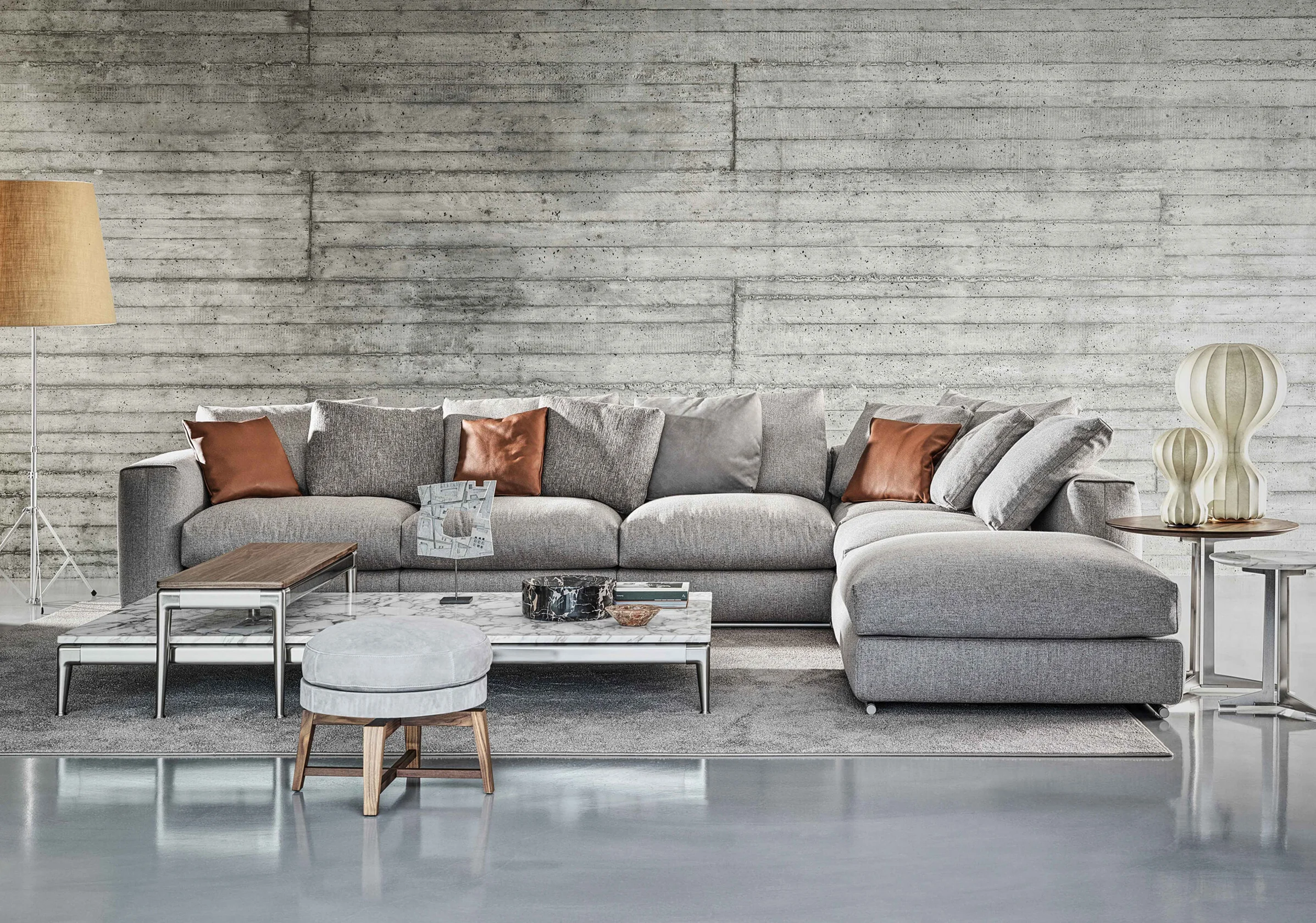 ASOLO Sectional sofas Design Made in Italy Flexform