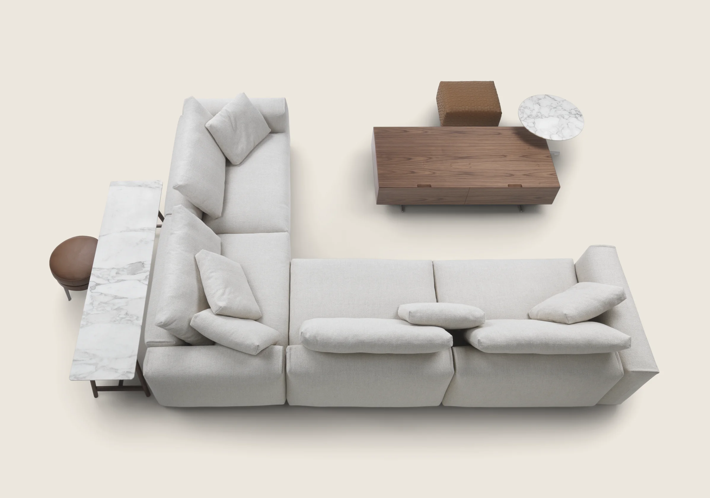 ASOLO Sectional sofas Design Made in Italy Flexform