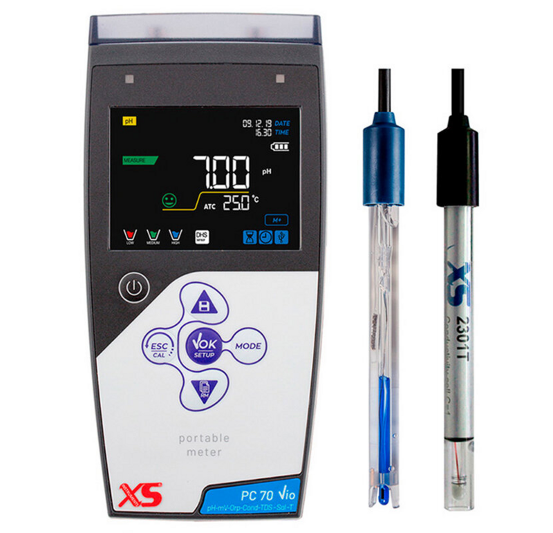 50110812 XS PC 70 Vio portable multiparameter meter - Electrode 201 T - Cell 2301 T 
