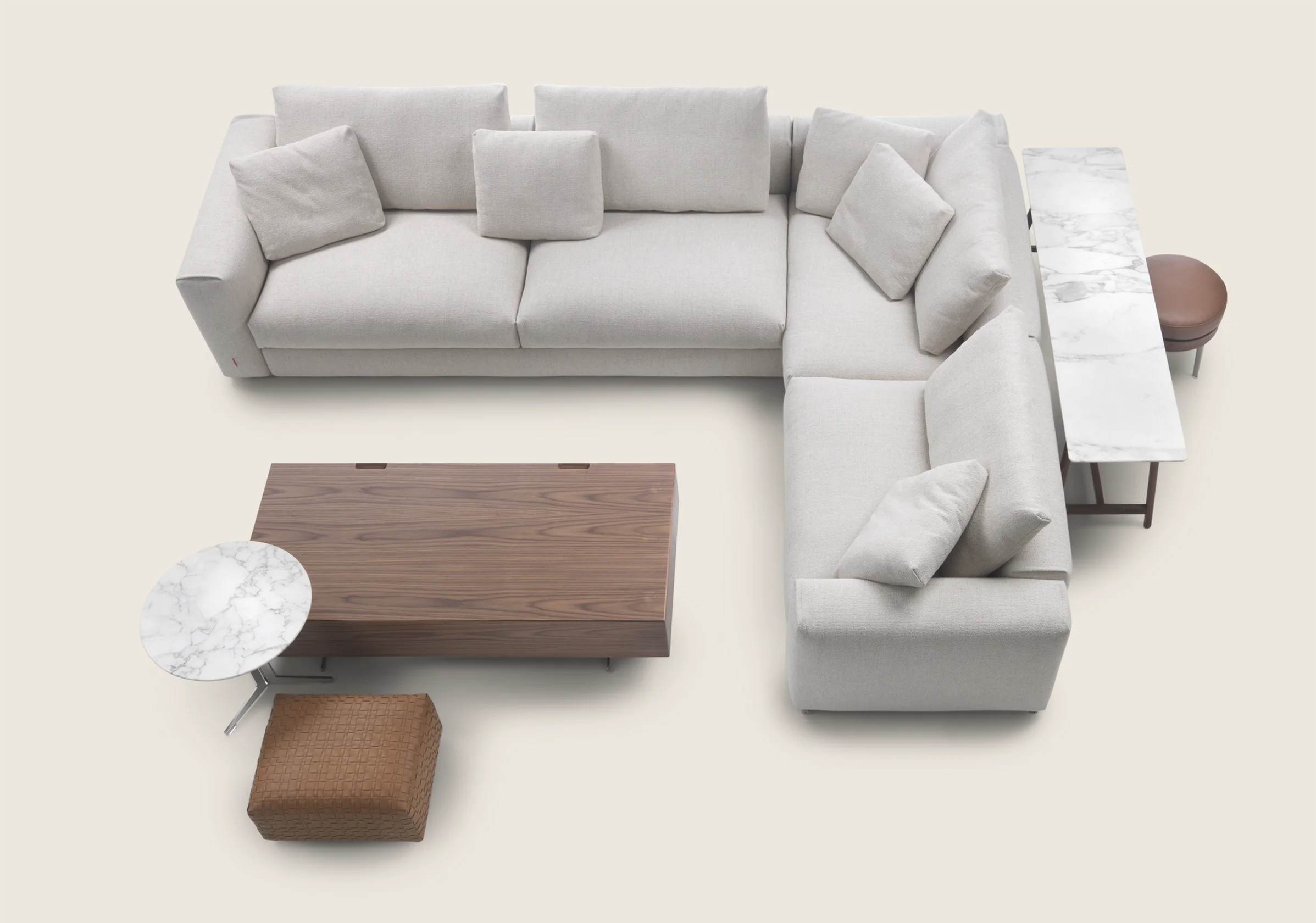 ASOLO Sectional sofas Design Made in Italy Flexform