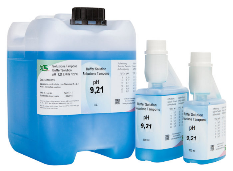 51100273 XS Basic pH 9.21 /25°C (blue), Politainer 5 litres Test solution 