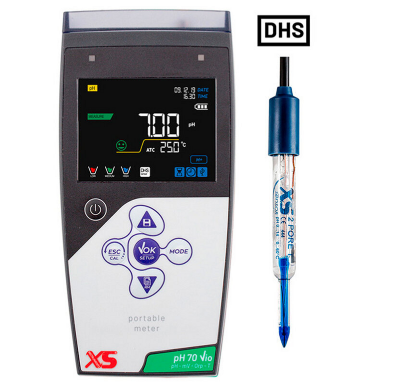 50110192 XS pH 70 Vio Portable pH Meter - Electrode 2 Pore T DHS 