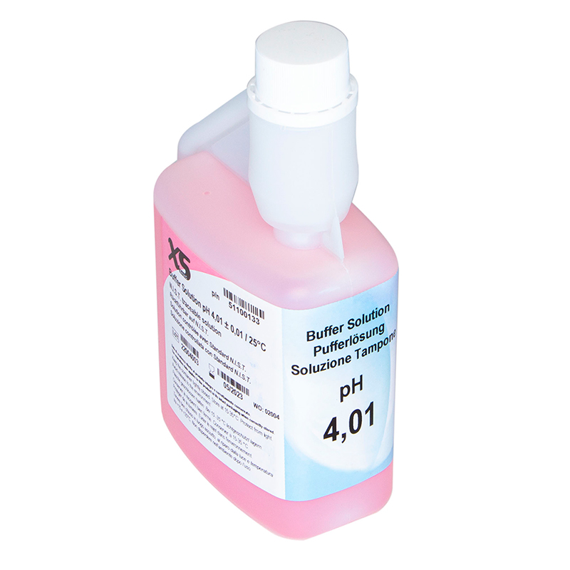 51100033 XS Basic pH 4.01 /25°C (red), 250 ml autocal bottle Test solution 