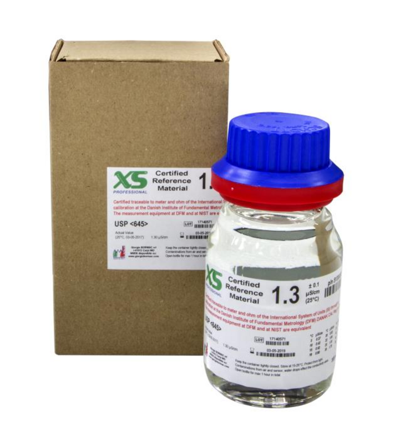 51300303 XS Professional EC 1.3 µS/cm /25°C, 280ml glass bottle Calibration Solution 